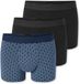 SCHIESSER Heren Short Assorti 13 Gemeleerd 95% Katoen, 5% Elastaan 3-Pack
