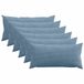 vidaXL - Kussensloop - 6 stuks - HEERLEN - Blauw - 40 x 80 cm - corduroy