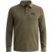 PME Legend American Classic polo shirt with long sleeves and flight pocket green