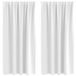 vidaXL Blackout Gordijnen met Ringen 2 st Helder wit 175 x 140 cm