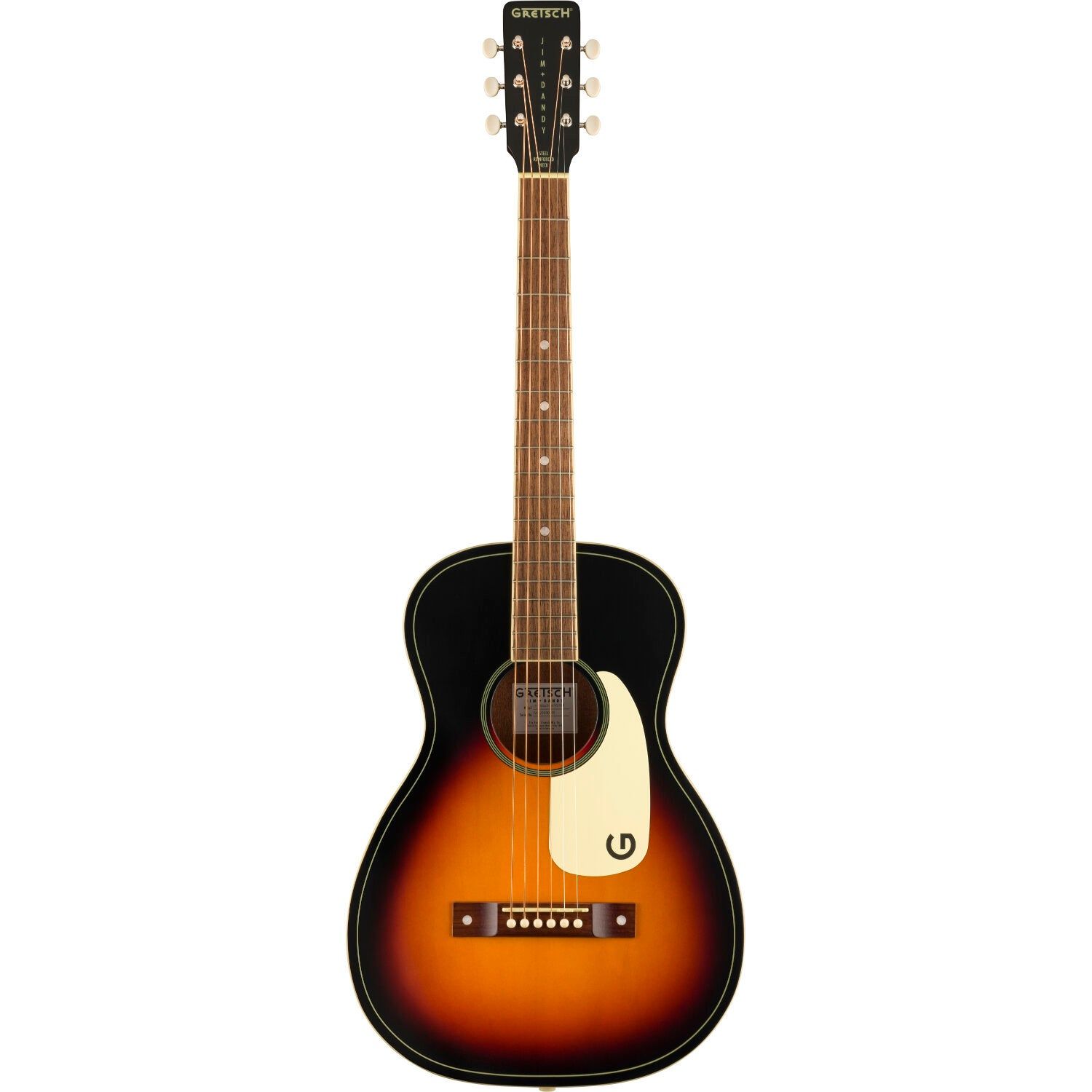 Gretsch Jim Dandy Parlor Rex Burst WN White Pickguard Acoustic Western Guitar