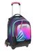 Seven Jack Detach schooltrolley met 3 wielen, roze, shadefull girl, 3-in-1, rugzak met afneembare wagen, afneembare tas, gebruik van rugzak en crossover systeem, schoolrugzak voor reizen, meisjes