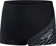 Speedo Medley Logo Aquashort Jongens Sportzwembroek - Zwart/Grijs