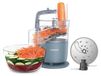 Merkloos Foodprocessor - 650 W - 1,3 L mengkom - Hakmolen en snijschijf 4 mm - Express Serve - Zilver - Met 2 kommen