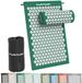 Tunturi Spijkermat met kussen - Acupressuur - Meditatie Mat - Acupunctuur Set - Massage en Ontspanning - 68x42x2 cm - Groen