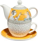 Goebel® - Barbara Freundlieb | Theepot "Voor mijn kat" | Porselein, Tea for One