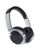 Denver BTN-206 - Casque supra-auriculaire - Bluetooth - Réduction du bruit - Noir/Argent