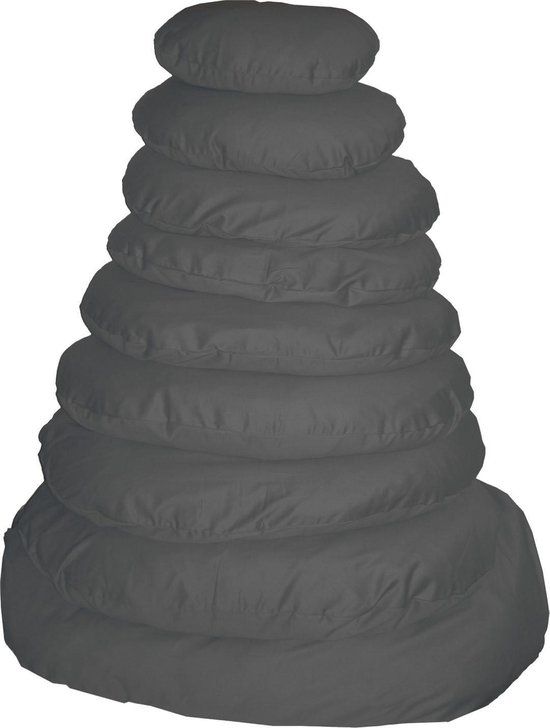 Gebr de boon Keddoc Ligkussen met rits antraciet 38 cm