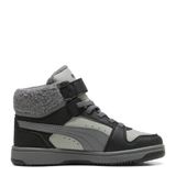 PUMA Rebound Slam Mid Cozy AC PS Kinderen Unisex Schoenmaat 32 Grijs Echo-Slate Sky-PUMA Black