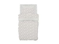 Gemitex Beddengoedset voor eenpersoonsbed, gemaakt in Italië, flanel, van 100% katoen, grijs, met anti-pilling-behandeling, lijn Enjoy Design G11 variant 13, winter, warm en verwarmd
