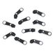 cyclingcolors 10 x vervangende ritssluiting-reparatieset voor ritssluiting, hoofd nr. 5, schuivers voor kleding, tassen, jassen, tassen, koffers, jeans, grijs-donkerblauw