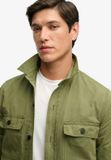 Superdry Chemise Militaire Homme Manches Longues Coton Olive Khaki XL