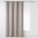 Interieurzachtheid, Home Comfort Newton linnengordijn van chambray, effen polyester met ringen, 140 x 260 cm