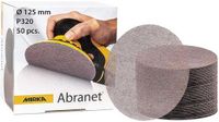 Merkloos / Sans marque Schuurrooster Netschijven - Schuurnet Klittenband - Stofvrij Schuren - Universele Pasvorm - 50 Stuks P320 - Grijs