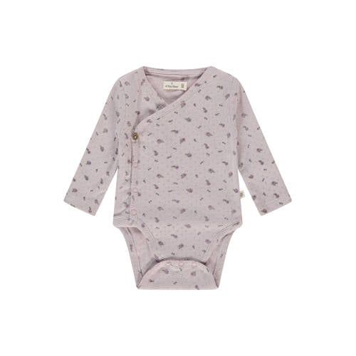 A Tiny Story romper met overslag paars