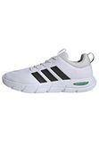Adidas Heren Sneaker Cloudfoam Flex Elastic L Wide Wit/Zwart 46
