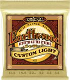 Ernie Ball Earthwood 80/20 Bronze Akoestische Gitaarsnaren Custom Light .0115-.054