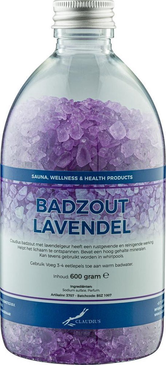 Claudius Cosmetics B.V. Badzout Lavendel - 600 gram - Set van 6 stuks