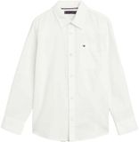 Tommy Hilfiger Hemp Shirt L/S Kinderen Wit Katoen/Hennep Regular Fit Lange Mouw Casual
