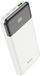 Hoco Powerbank 10.000 mAh - Mini Powerbank met PD 20W Snellader - USB-C en USB-A - Digitaal LED Display - Wit