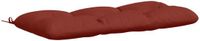vidaXL Bankkussen VIANEN 100% Polyester Rood 110 x 50 x 12 cm