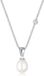 Elli PREMIUM - Halsketting - dames drop hanger elegant met zoetwater gekweekte parels en diamant (0.03 ct.) in 925 sterling zilver - Dames