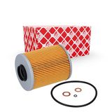 febi bilstein 26687 oliefilter met afdichtringen, 1 stuk | Compatibel met: BMW 3, 3 Cabriolet, 3 Coupe, 3 Touring, 5, 5 Touring