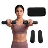 XTREXO Sculpt Korte halterset, 2 stuks, met siliconen gecoate fitnesshalters voor thuisgym, krachttraining en revalidatie, varianten van 1 kg/2 kg