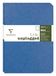 Clairefontaine 733184C Collectie Age Bag Pak met 2 Geniete Notitieboekjes Duo Blauw - A5 15,8x21 cm - 96 Effen Witte Pagina’s - Papier 90 g - Omslag Glanskarton met Lederkorrel