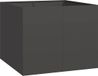 vidaXL Plantenbak 100x100x80 cm staal zwart