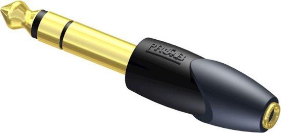 Procab CLP206 - 3.5mm Jack (f) naar 6.3mm Jack (m) Adapter