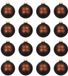Krebs Kerstballen - 16x glas - 7 cm - bruin mat - Mustang Velvet - kerstboomversiering