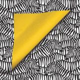 Merkloos / Sans marque KP Inpakpapier Zebra – 50 cm × 200 m – 80 g/m² Gecoat