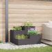Maison Exclusive - Pot de fleurs pour le jardin, noir, 100 x 100 x 60 cm, acier