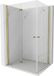 Mexen Mist-F Duo vouwdeur doucheruimte links 110 x 90 , transparant, goud