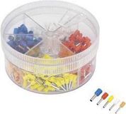 TRU COMPONENTS 739735 Assortiment adereindhulzen 0.5 mm², 0.75 mm², 1 mm², 1.5 mm², 2.5 mm² Deels geïsoleerd Oranje, Wit, Geel, Rood, Blauw 400 stuk(s)