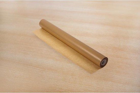 Raadhuis inpakpapier 70 cm x 5 meter - kraft gestreept