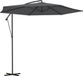 LifeGoods Parasol suspendu - Ø300cm - Gris foncé