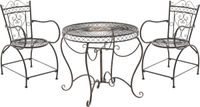 Merkloos / Sans marque Antiek Tuinmeubelset - Voor buiten - Tuintafel met tuinstoelen - 2 personen - Tuinset