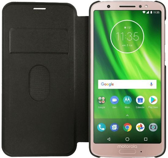 Motorola Moto G6 Plus Flip Cover Grey