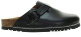 Scholl sabots en cuir noir taille 37