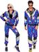W Finidi Trainingspak disco blauw jaren 80