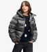 Superdry Hooded Shine Puffer Jas Dames Zwart
