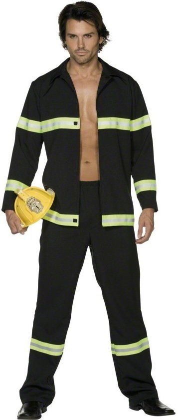 Smiffys Sexy brandweerman kostuum voor mannen - Large