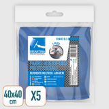 La Briantina PAN03659B professionele microvezeldoek, 40 x 40 cm, blauw, 5 stuks