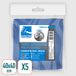 La Briantina PAN03659B professionele microvezeldoek, 40 x 40 cm, blauw, 5 stuks