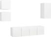 vidaXL Ensemble de meubles TV 5 pièces bois de chêne blanc