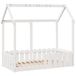 VidaXL Bedhuis Grenenhout Wit 70x140 cm