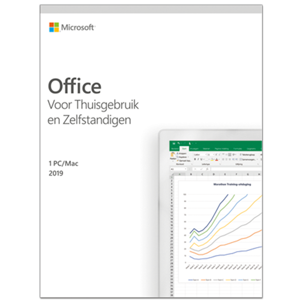 Microsoft Office 2019 Thuisgebruik & Zelfstandigen Windows + Mac - 4260558697831