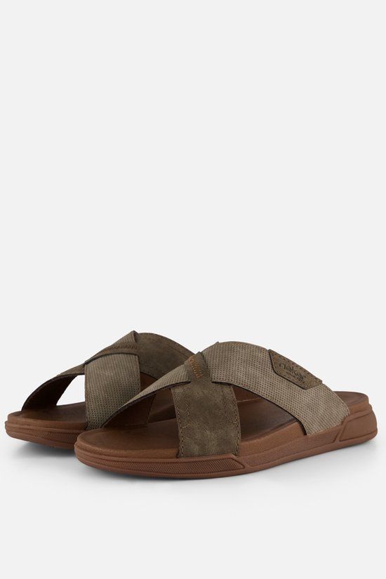 Rieker Slippers bruin Synthetisch - Maat 45